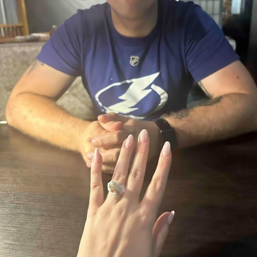 Tyler used to "propose" all the time with straw wrapper rings. This one was at one of our favorite sushi spots.