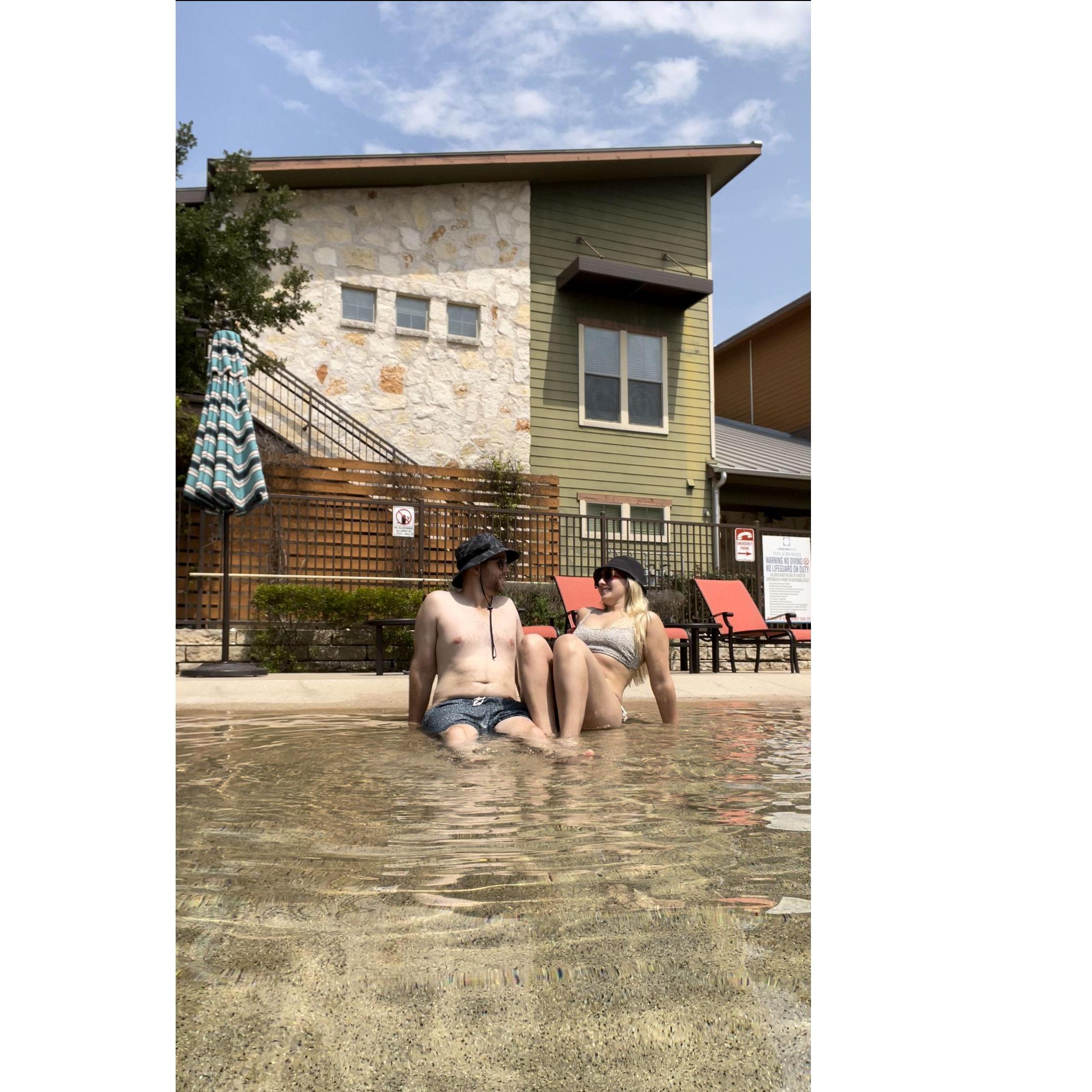 One of our favorite Texas Activities....POOL ALL DAY!