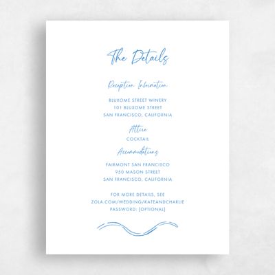 Blue Summer Wedding Enclosure - Hamilton