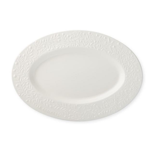 Le Creuset Olive Branch Embossed Platter