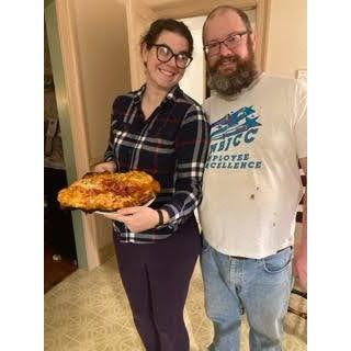 We tried to make pizza for our second anniversary...let's just say we won't be quitting our day jobs to run a pizzeria
