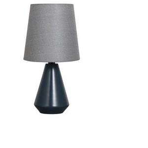 Painted Base Table Lamp Navy Blue with Gray Shade - Adesso