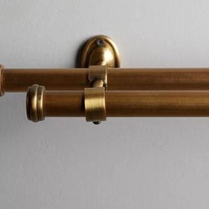Smithery Adjustable Double Curtain Rod, Medium