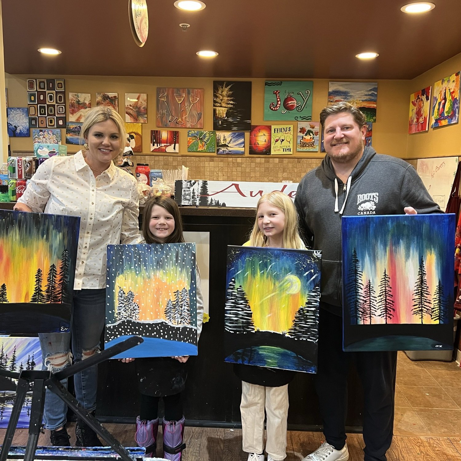 Paint night with the youngest!