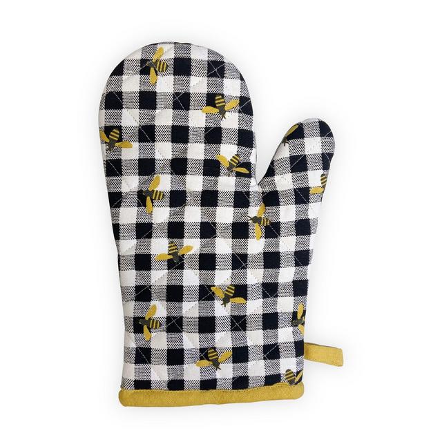 Mainstays Oven Mitt, Potholder, 2 Kitchen Towels, Rich Black, 5 Pieces