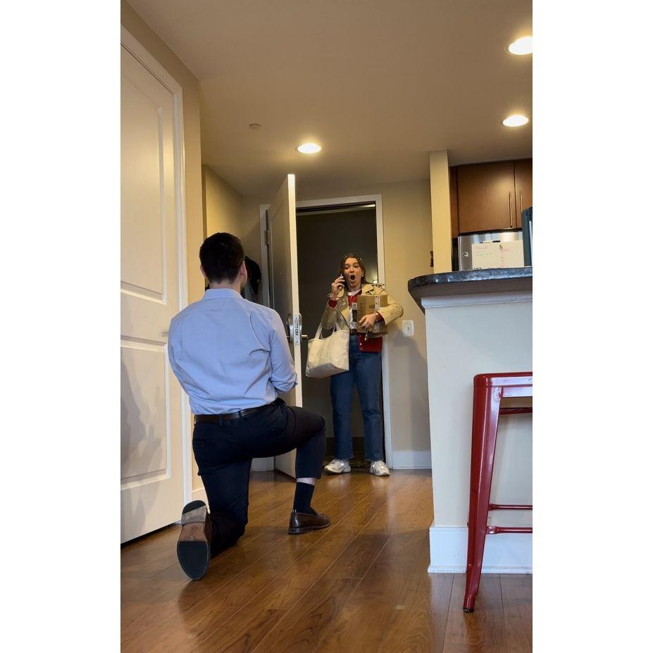 Will proposing to Nicole on a Friday afternoon after work! April 12, 2024