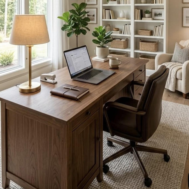 Office desk and chair