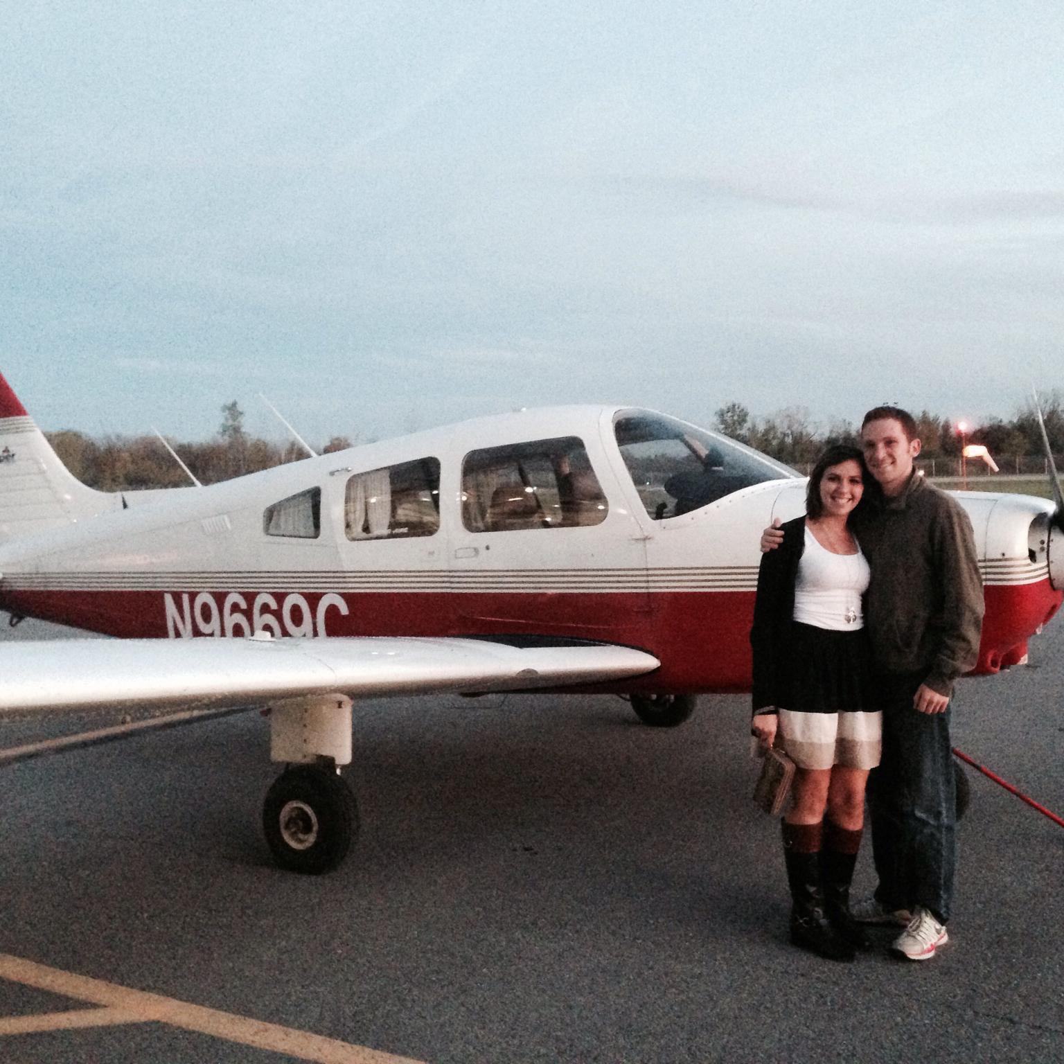 Our piloting careers started and ended in that plane