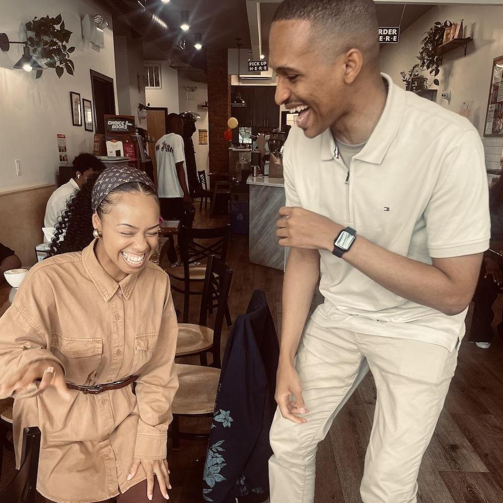 Laughing together — as always :)