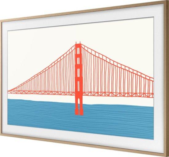 Samsung - 50” The Frame Customizable Bezel - Modern Teak
