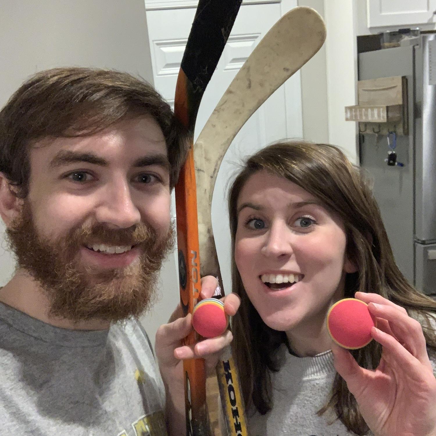 The night we made an at home mini golf course.