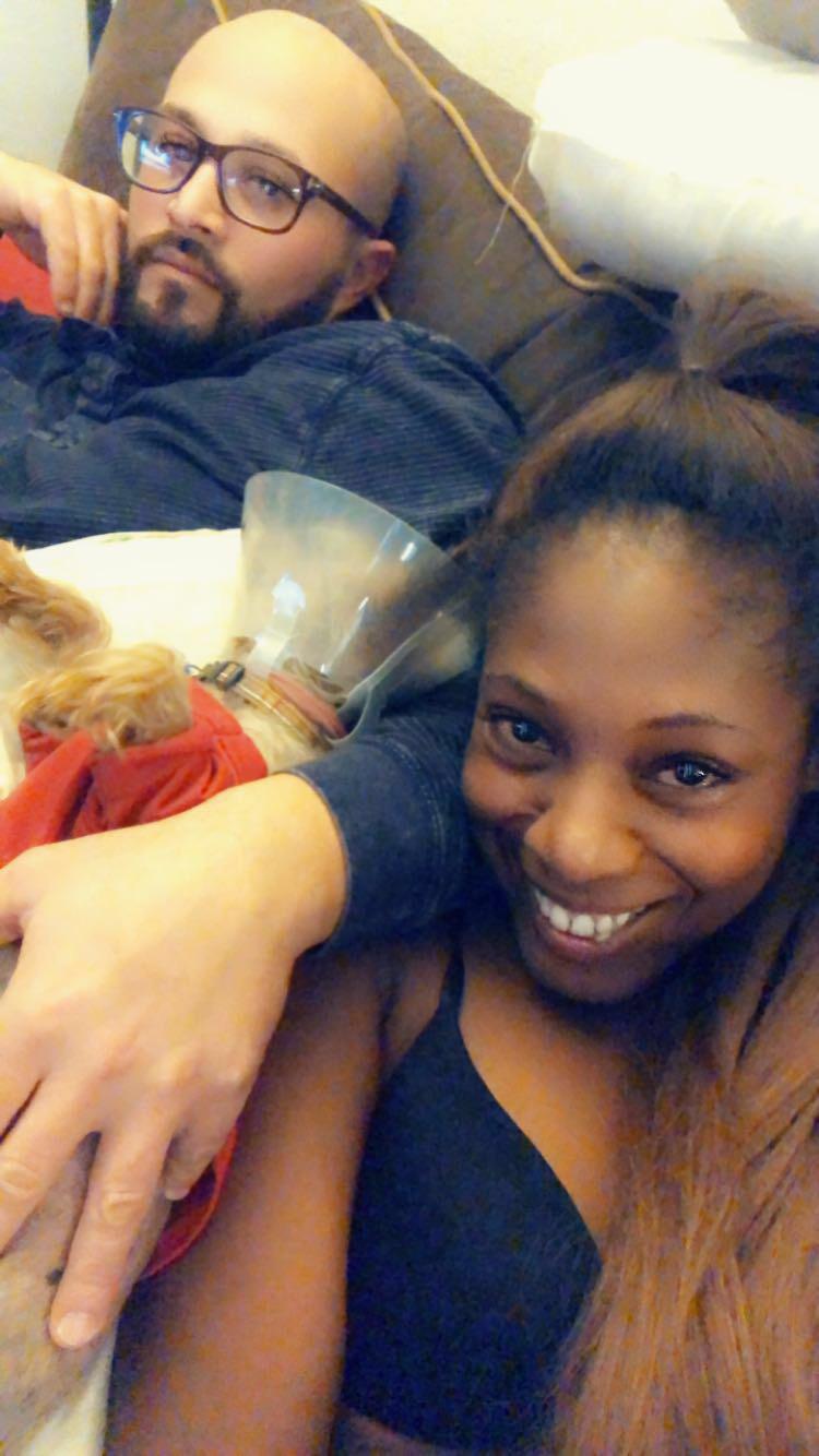 Netflix and chill with max and his cone of shame