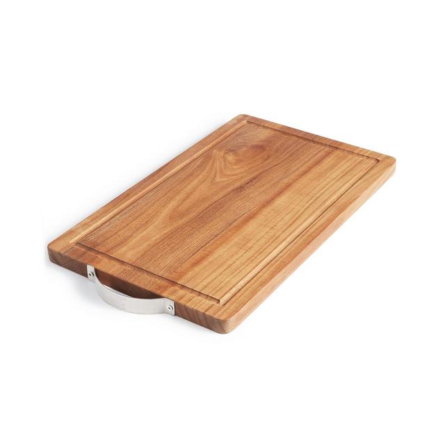 Martha Stewart Collection Wood Cutting Board with Stainless Steel Handle, Created For Macy's