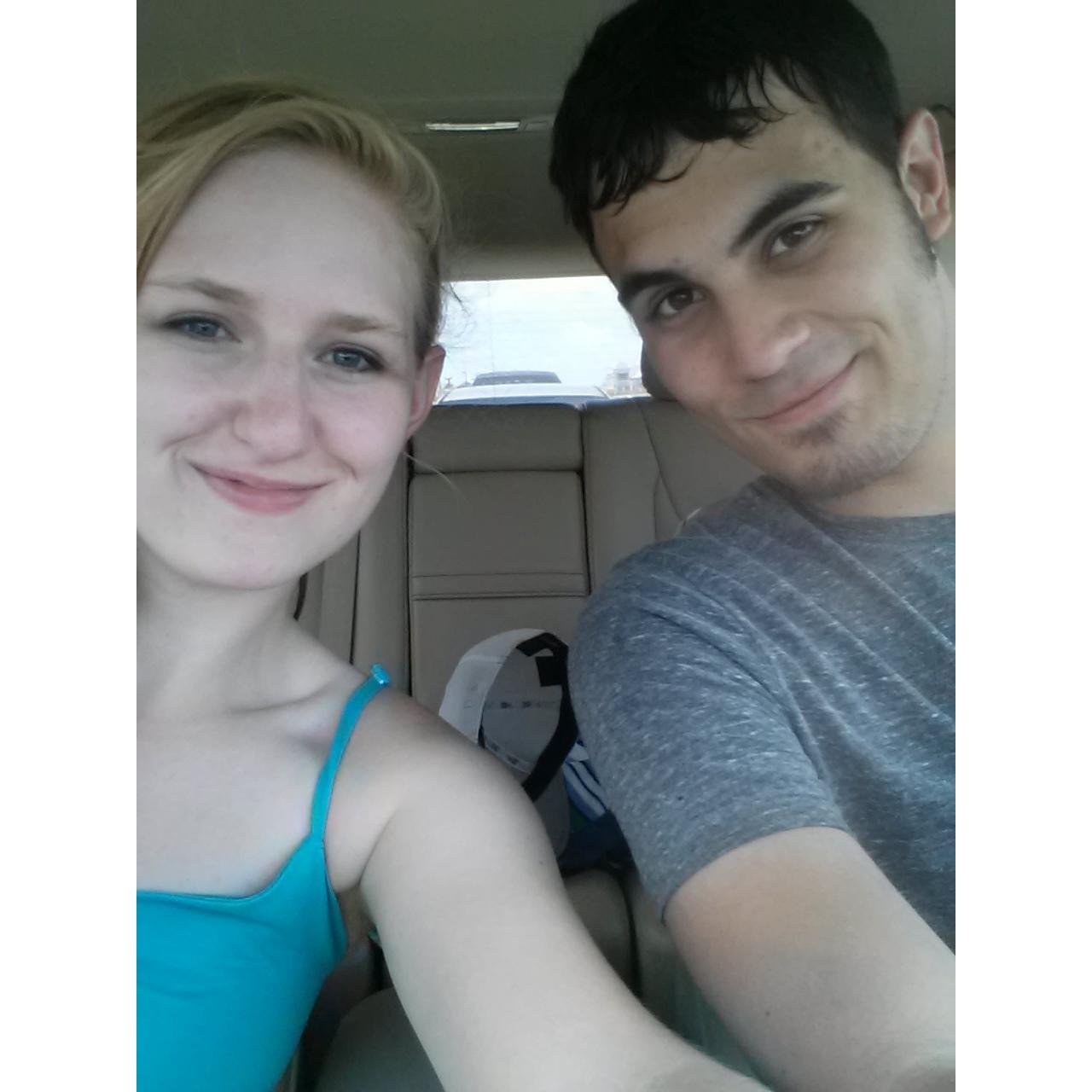 Driving back from Galveston, TX.