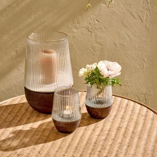Arbre Small Hurricane Vase, Set of 2