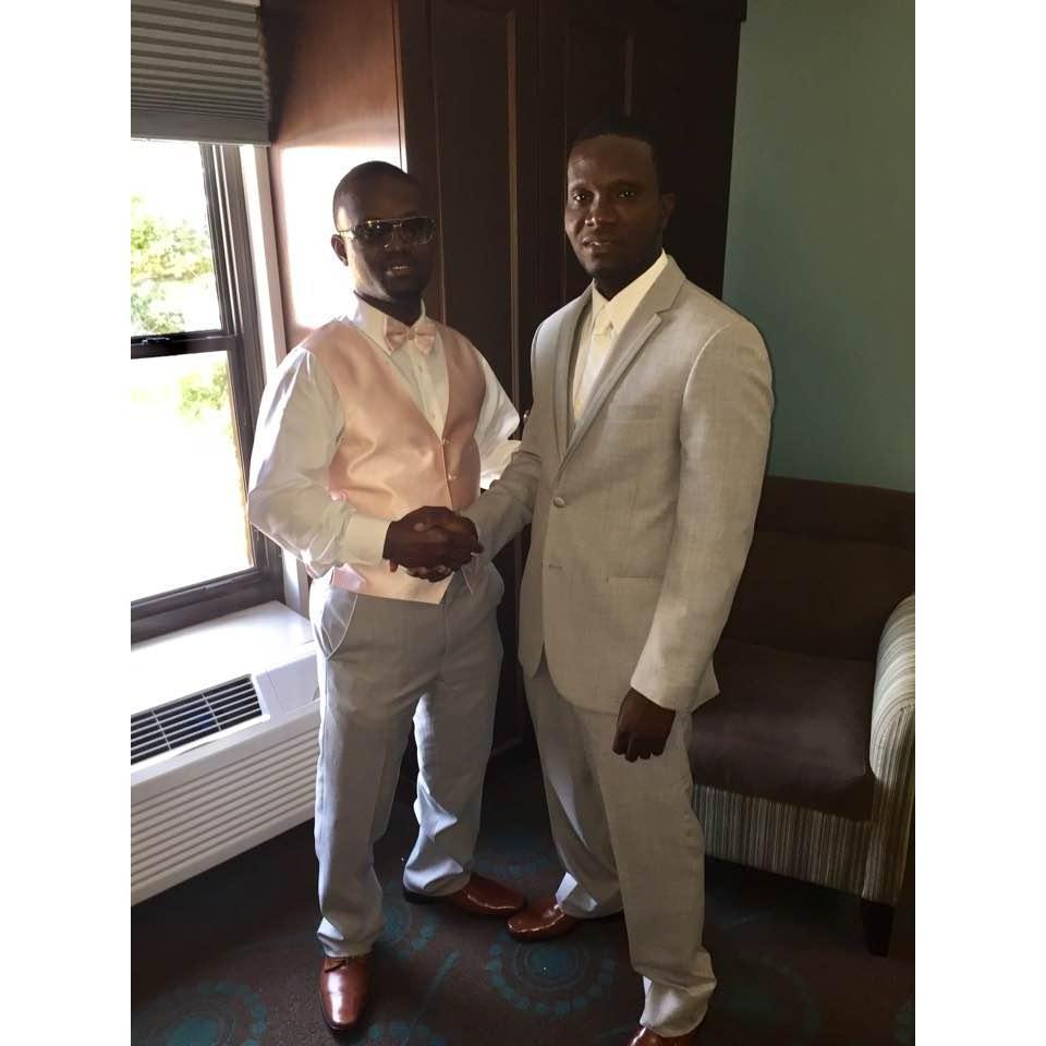 Moses was Joe's Best Man for his wedding