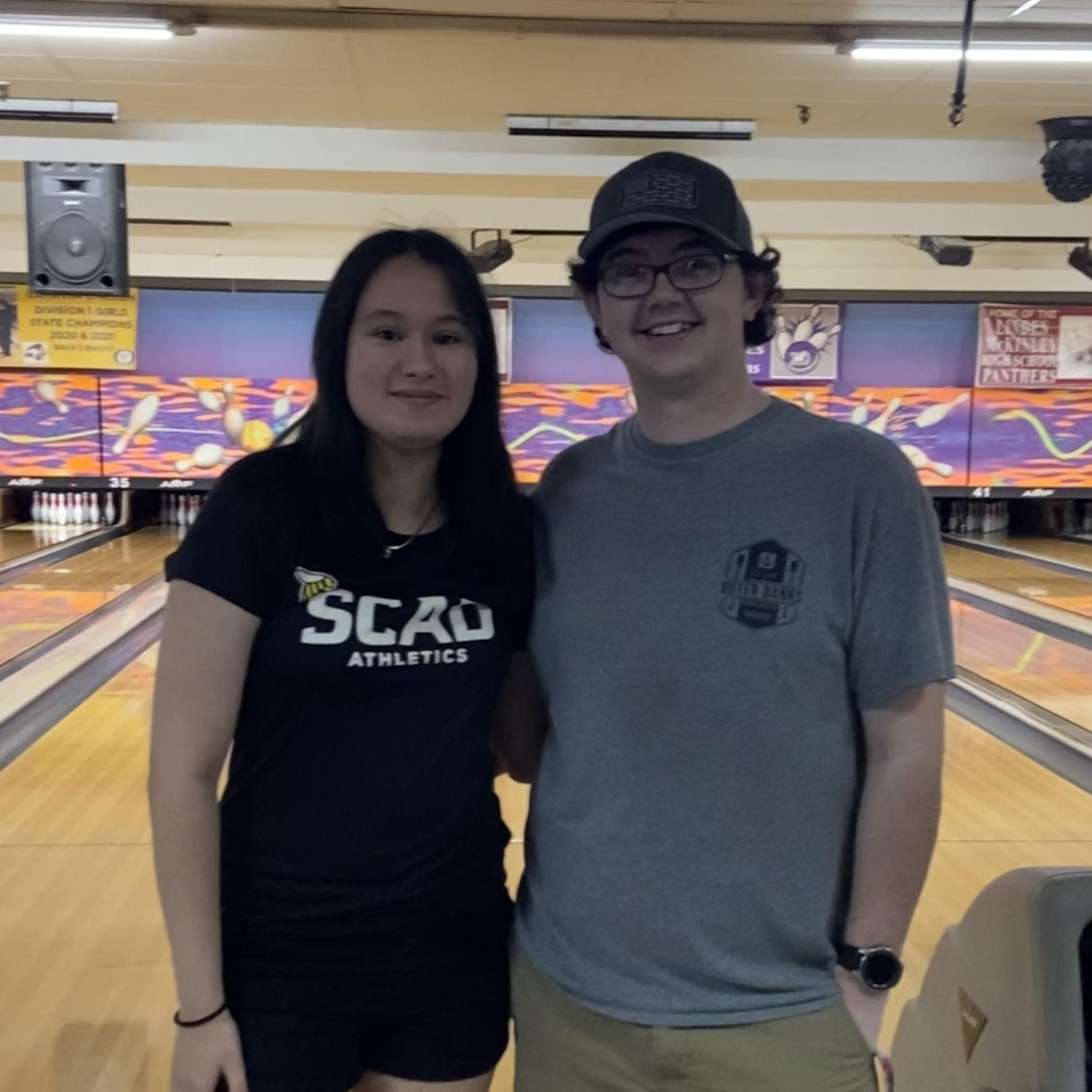Our first tournament together. And yes, we cashed