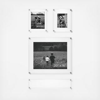 Mondrian 4-Piece Double Panel Wallscape Set