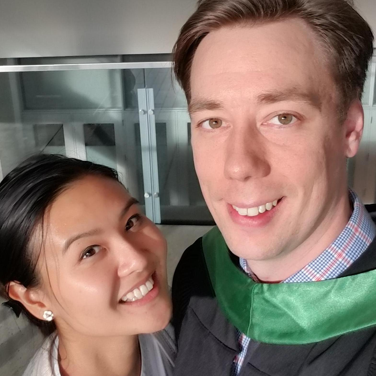 We have celebrated so many milestones together, like Darcy completing his M.Sc. in Plant Science