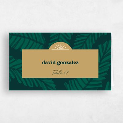 Dijon, Green Wedding Place Card - Tucana