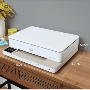 HP Envy 6155e Wireless All-in-One Color Inkjet Printer, Portobello, Print, scan, copy, Duplex printing Best-for-home, 3 month Instant Ink trial included, AI-enabled (714L5A)