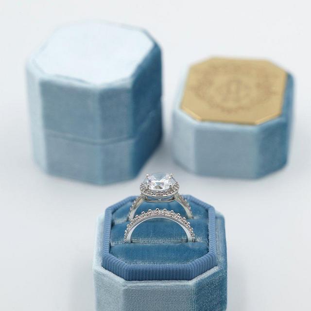 The Cardiff Bevel Double Ring Box