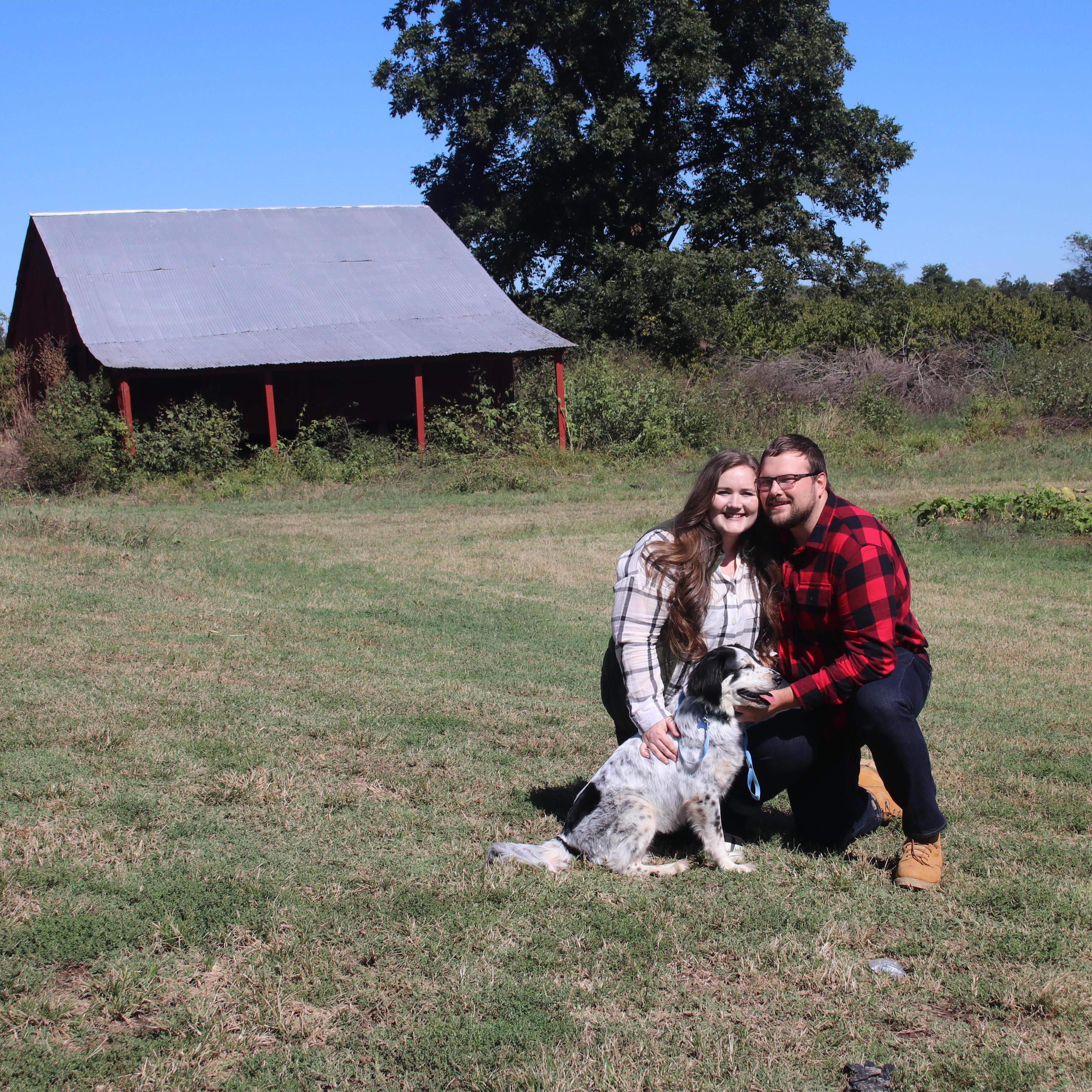 Six month anniversary pics with our best girl Mollie!