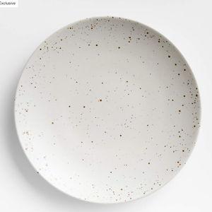 Craft Espresso Stoneware Coupe Dinner Plate + Reviews | Crate & Barrel