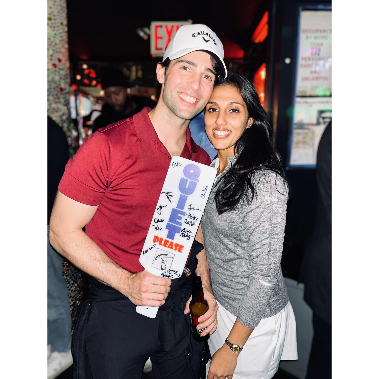 We celebrate Anessa's birthday every year going "Bar Golfing"