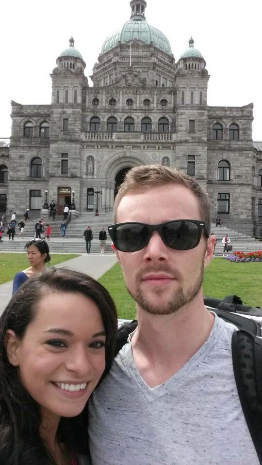 First trip together. Victoria, B.C. Cory - all smiles ;-)