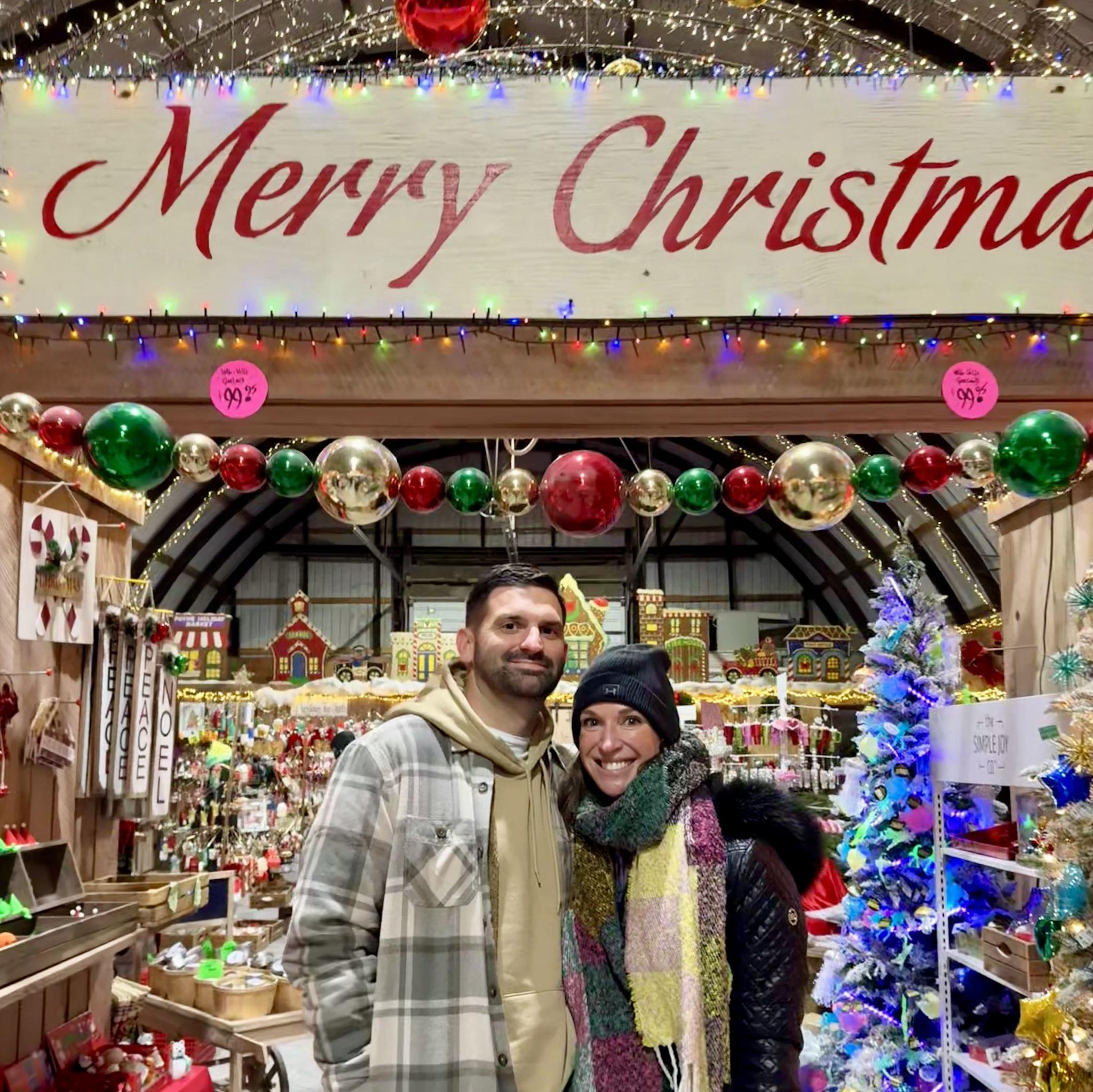 Shopping for our first Christmas tree together at the cutest Xmas tree farm / wonderland ever