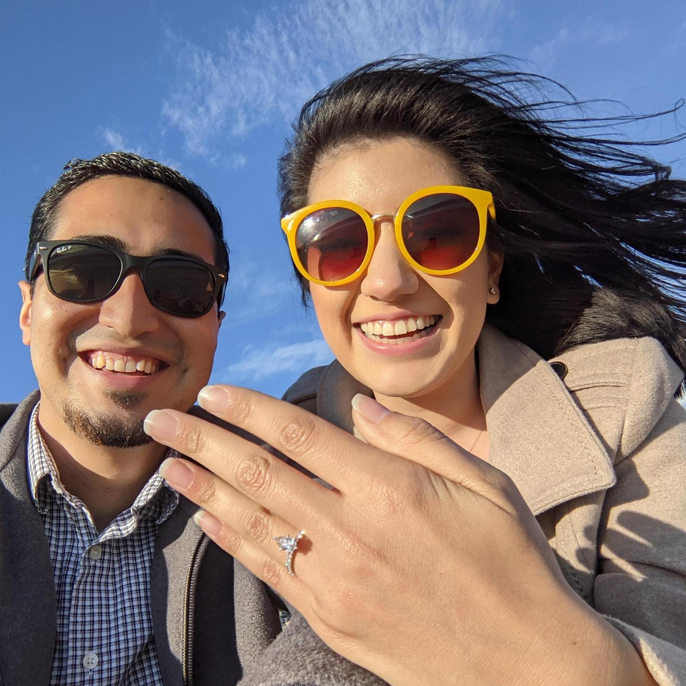 Moments after she said YES!!