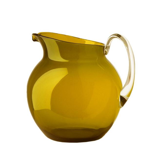 Mario Luca Giusti Palla Transparente Pitcher Amber