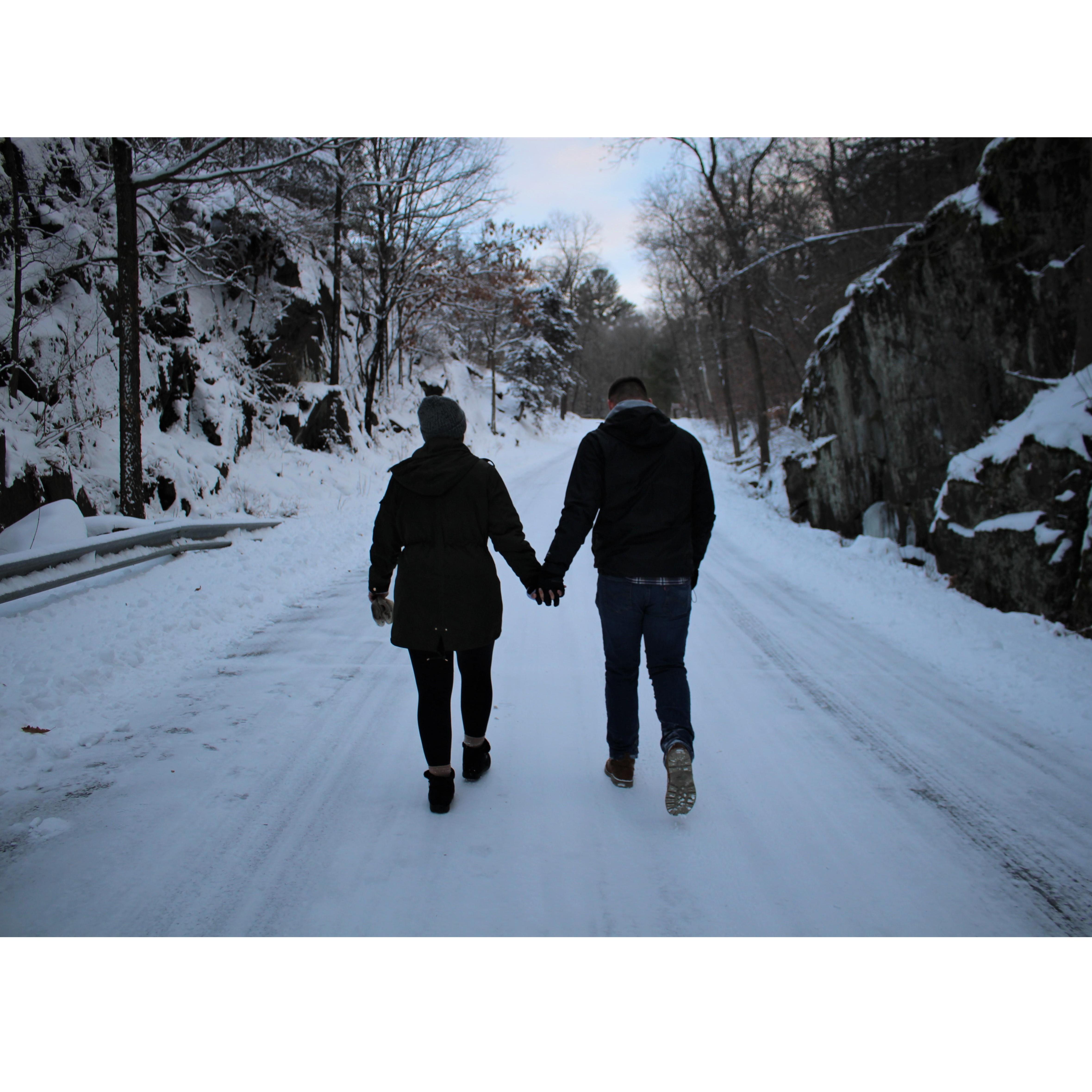 The walk towards our beginning of forever