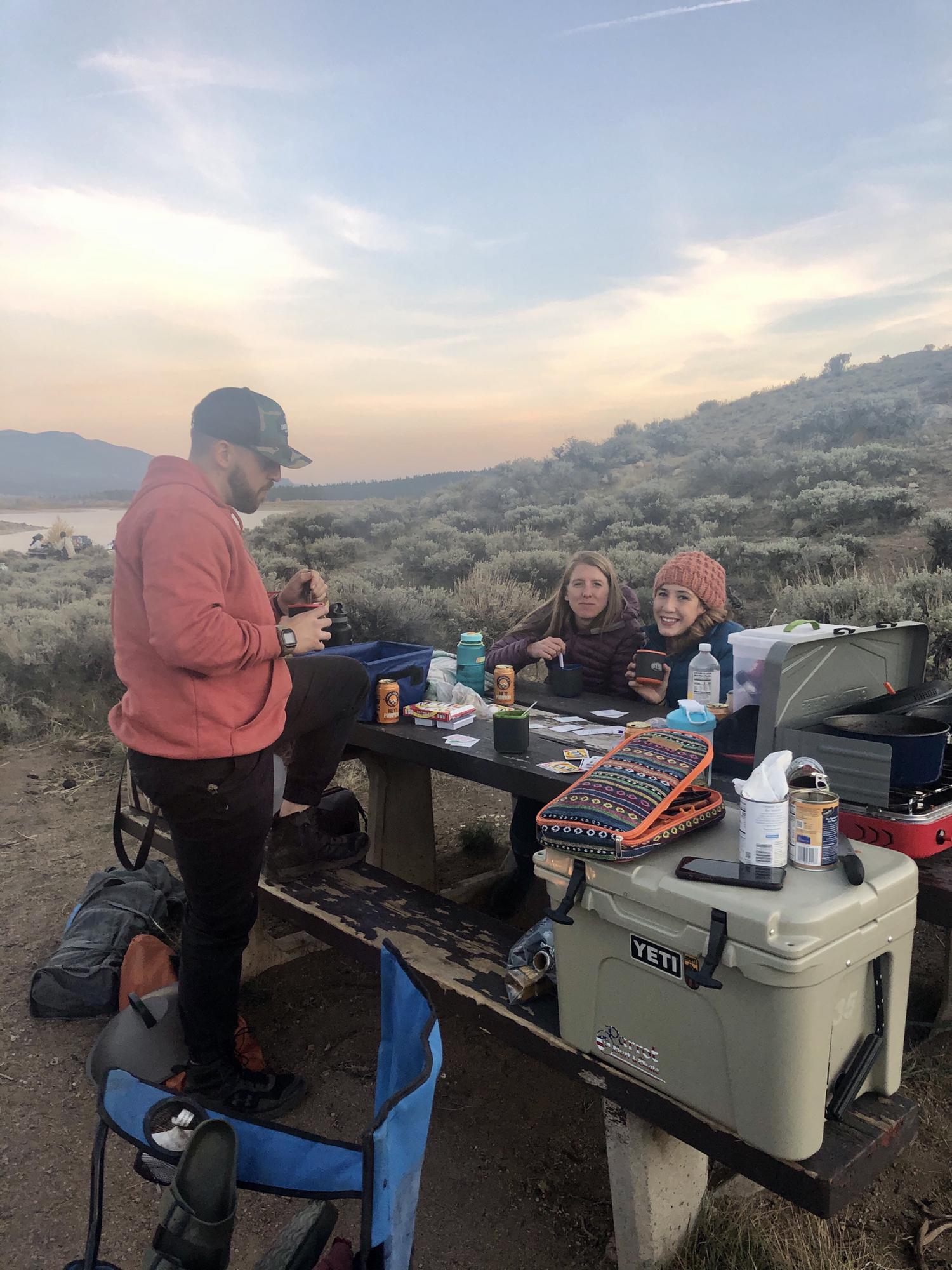 Mini-moon camping with Clare and Adele!