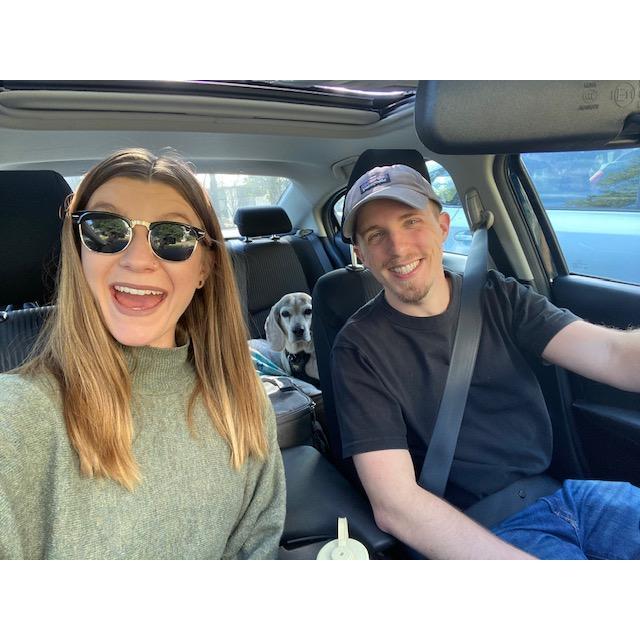 Shortly after Austin and Kelsey's wedding, the pack started our drive to Atlanta to move in to our new home!