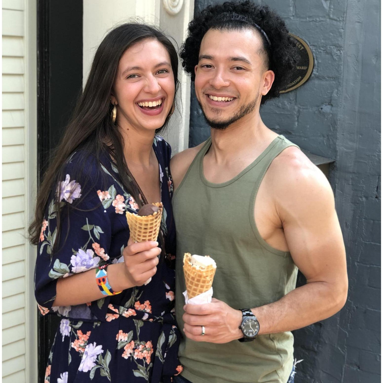 May 25, 2019: Enjoying the taste of icecream with family in Staunton, VA