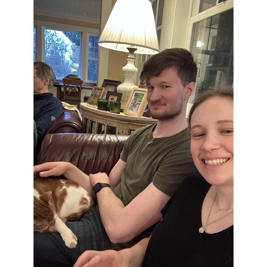 This is a normal way to pet a cat.