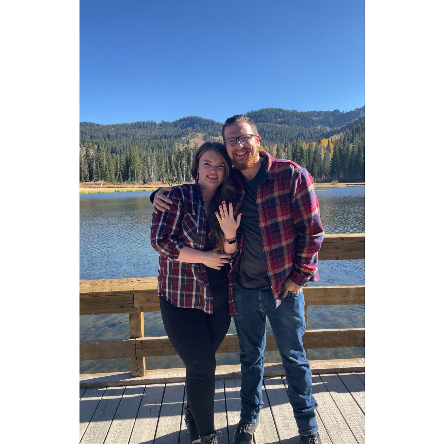 Andrew proposed by Silver Lake in Big Cottonwood Canyon
