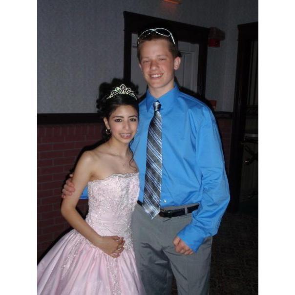 One of our first pictures ever taken together. At Thalia's quinceniera.