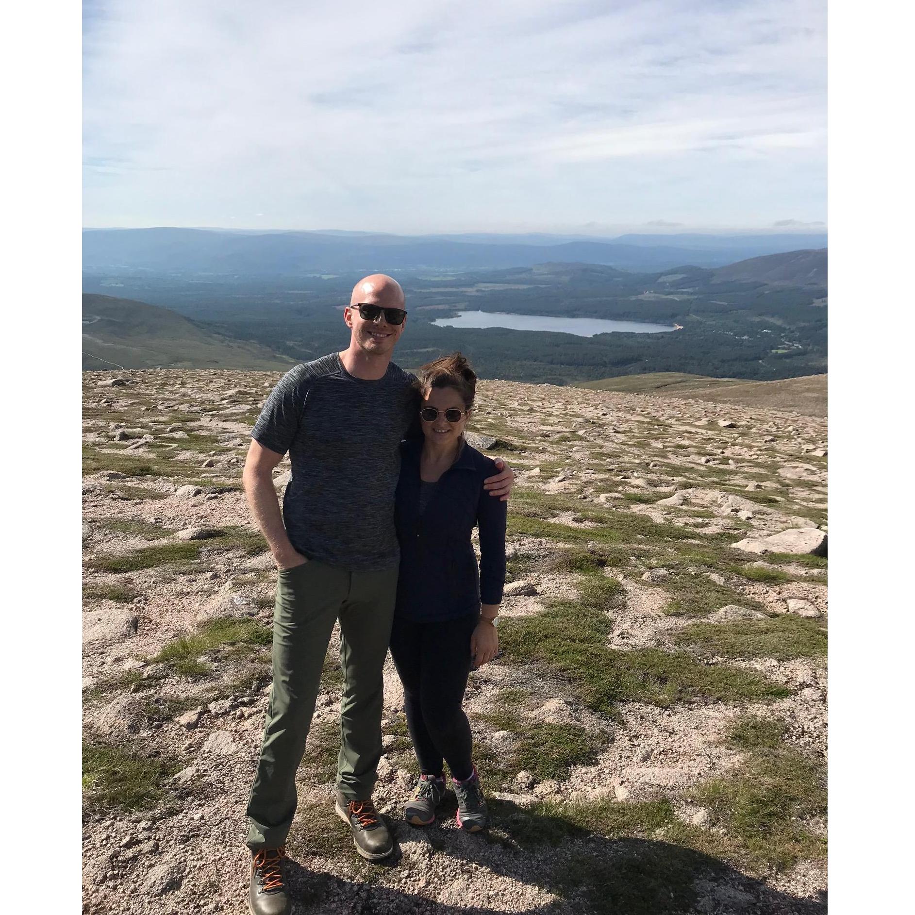 Atop the Cairngorms in Scotland