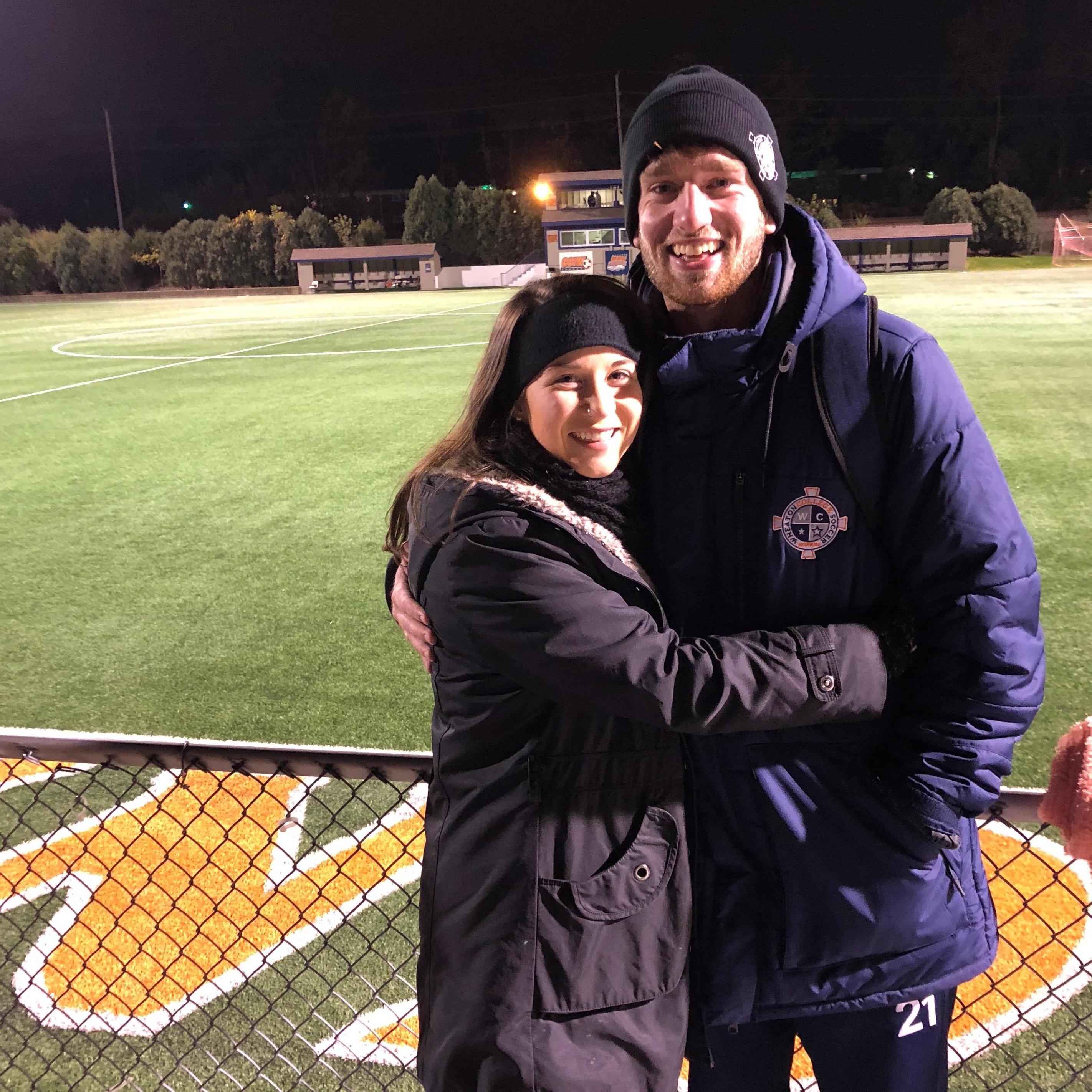Our first photo together! (Curtesy of Lauren Wolf)