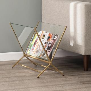 Norilynn Contemporary Glass Magazine Holder