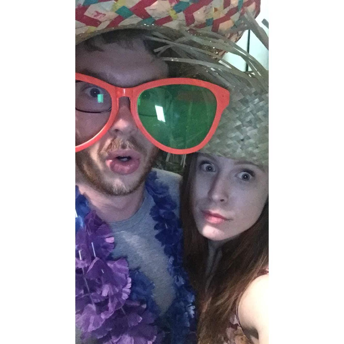 Being goofy at Royal Palms in 2016