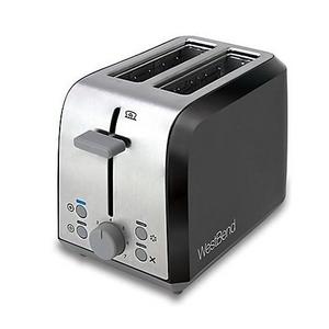 West Bend - WestBend Two Slice Toaster in Black/Silver