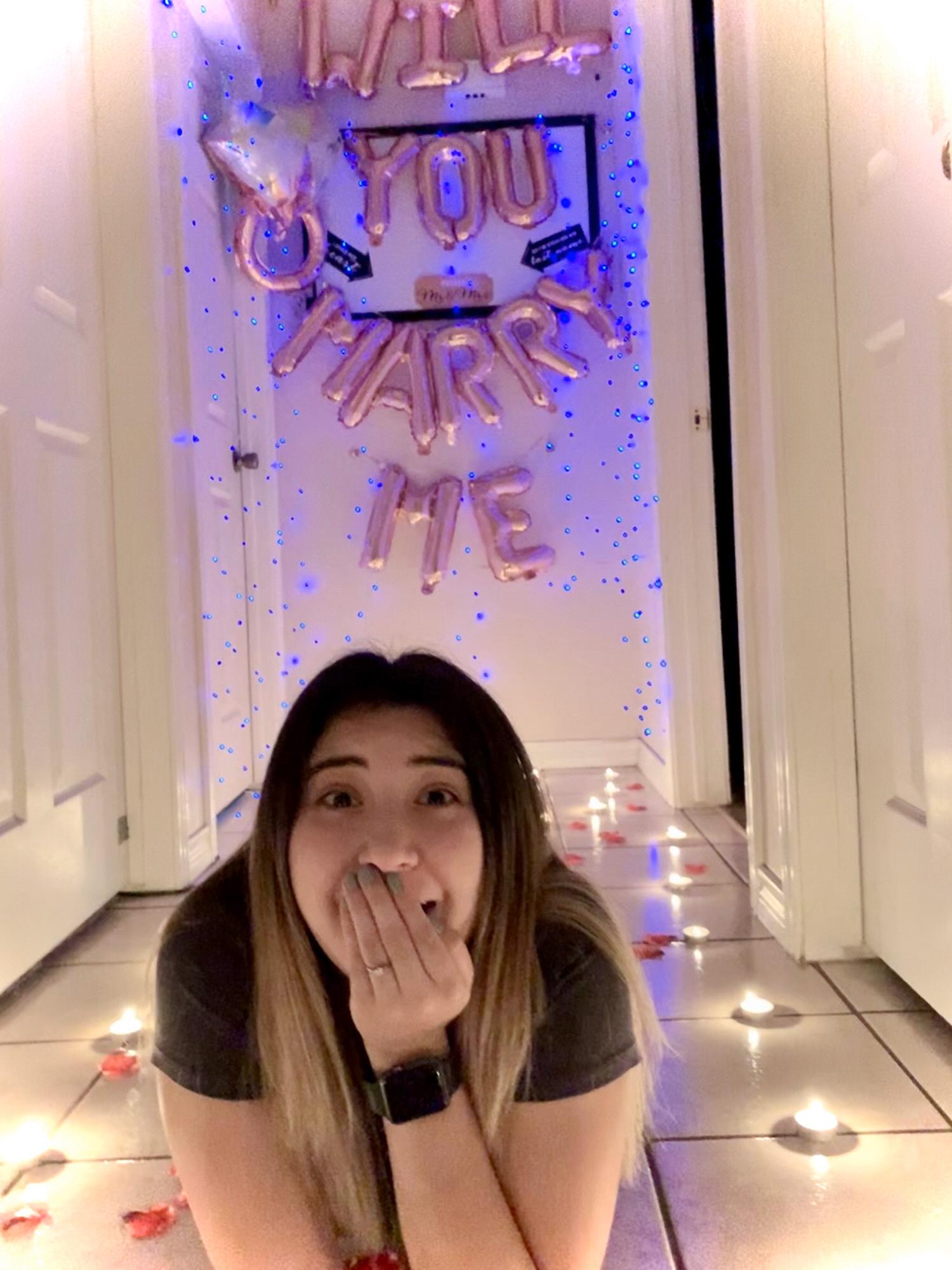 He popped the question Oct 7, 2019