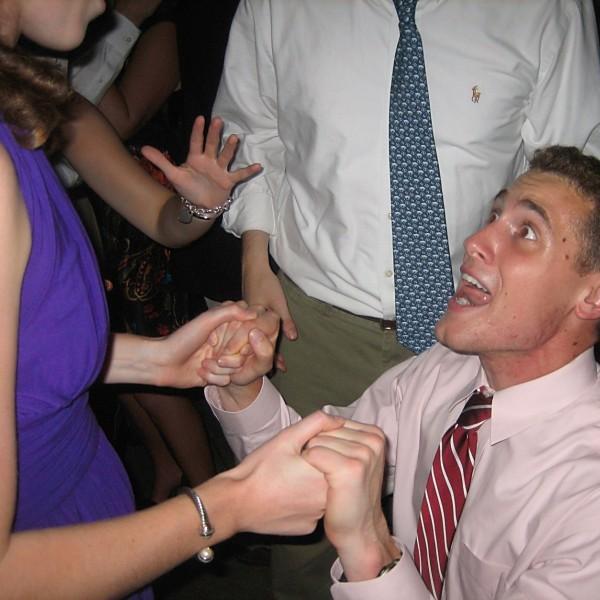 An early, but unsuccessful, proposal at President's Ball, 2009.