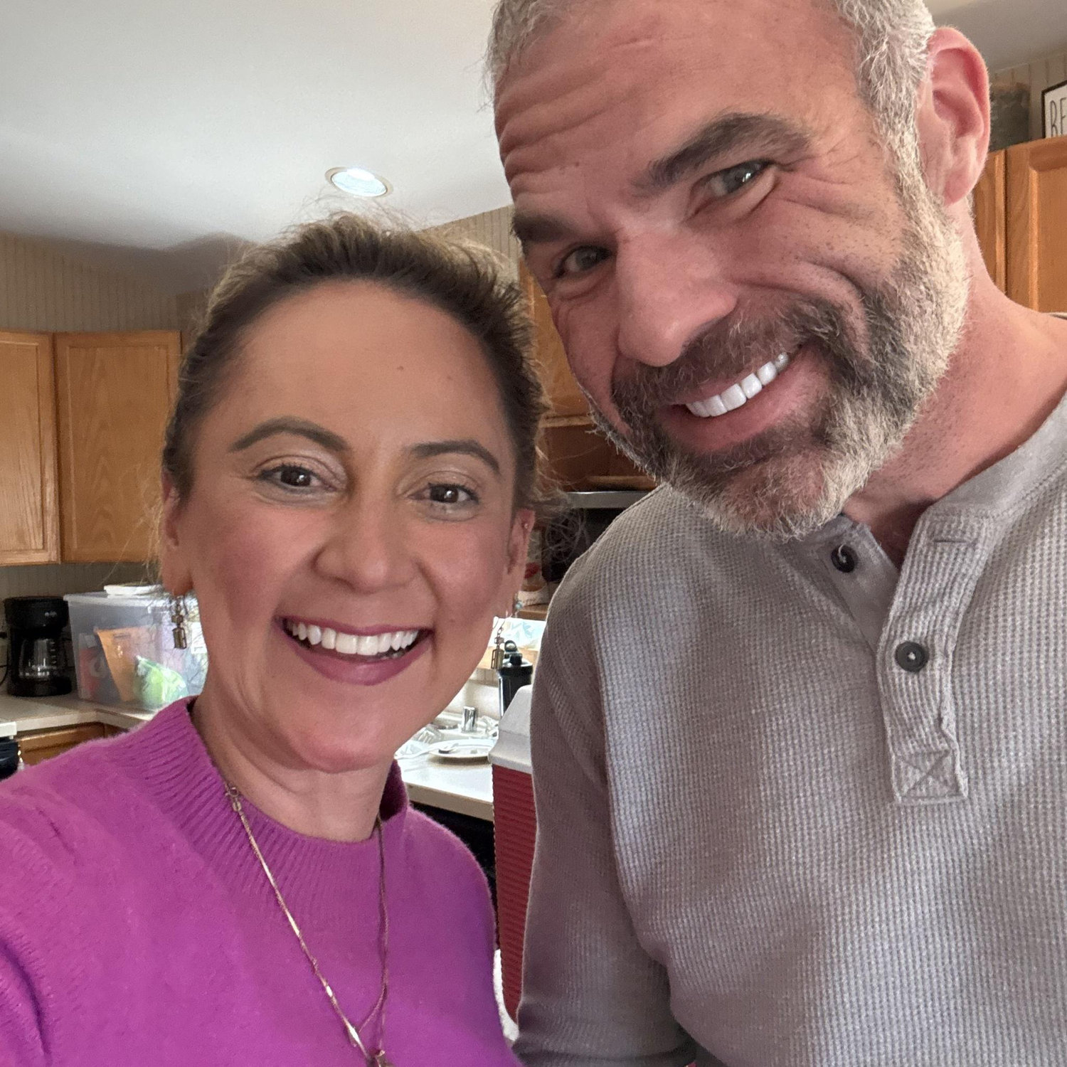 How happy we are about getting married.