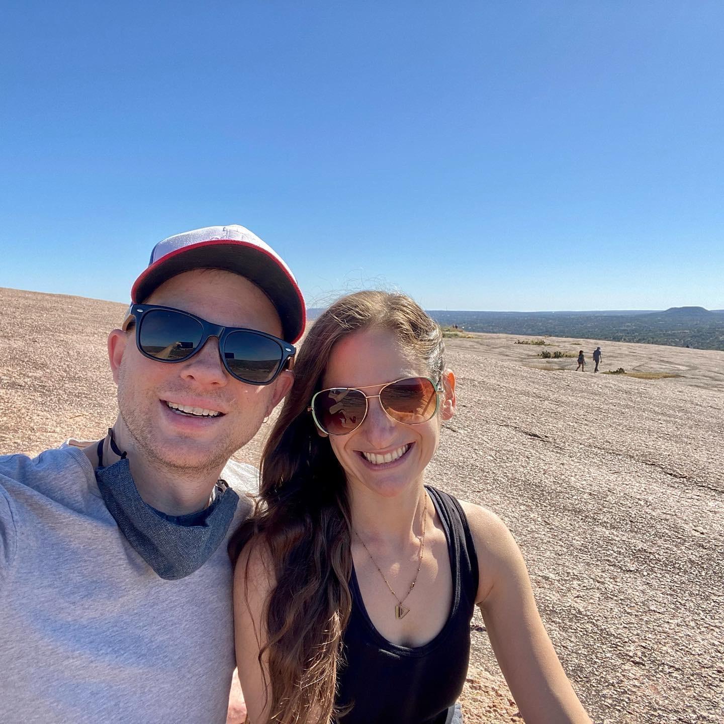 A little pandemic adventure to Enchanted Rock State Park on our would-be wedding date last year