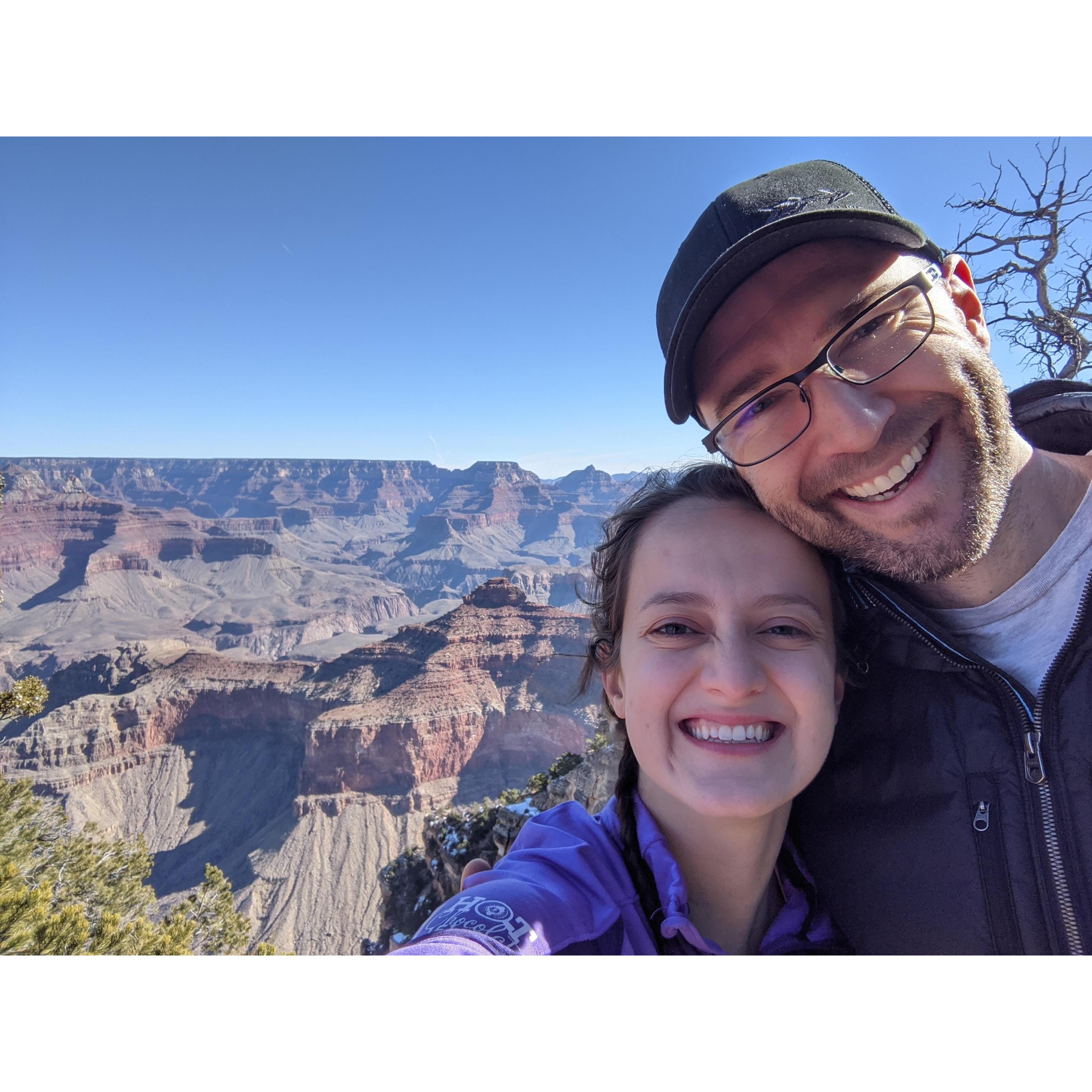 Our "engagement honeymoon" to the Grand Canyon!